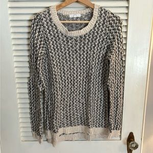 Cream & Black Sweater